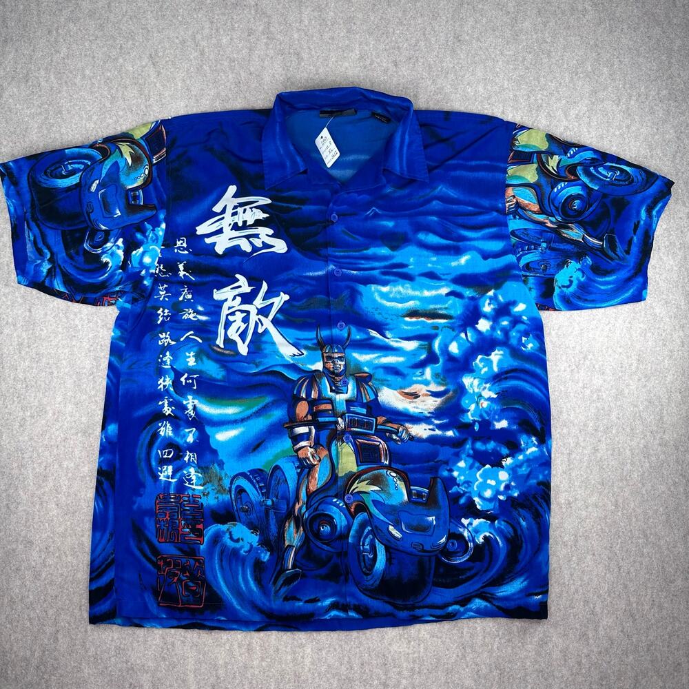 Samurai Short Sleeve Button Up Shirt XL